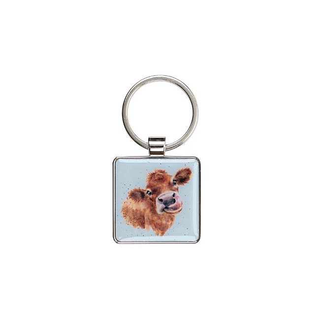 Wrendale 'Mooo' Cow Keyring