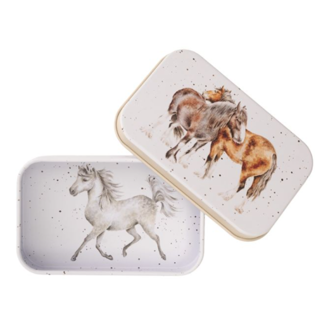 Wrendale Keepsake Tin 'Horse Side By Side'