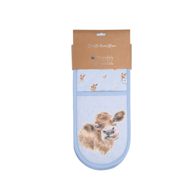 Wrendale Double Oven Glove - 'Farmyard Friends' 