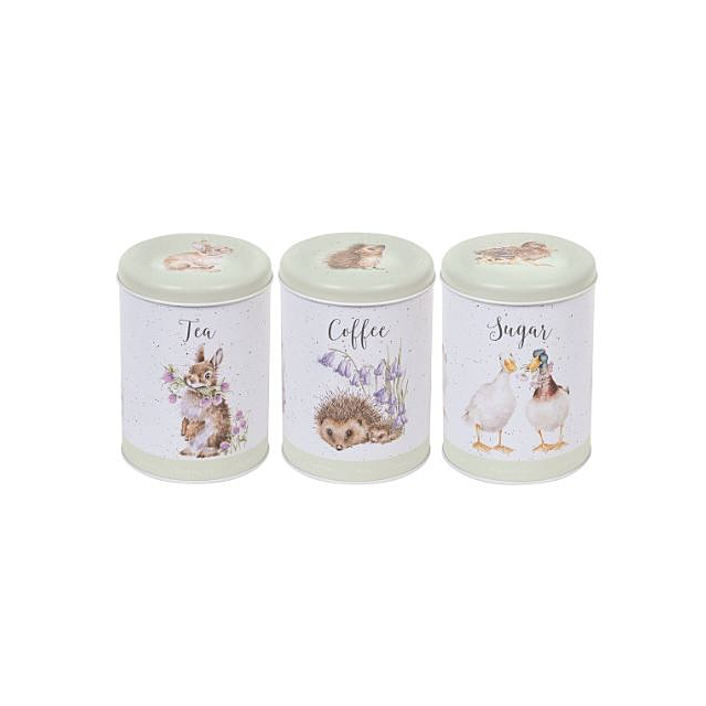 Wrendale Tea Coffee Sugar New Green Lid